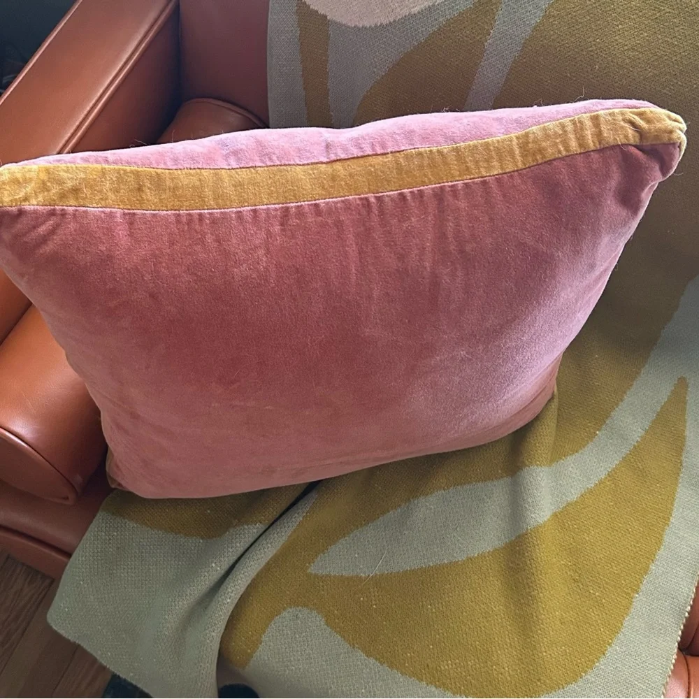 Creative Co-Op Pink Velvet Accent Pillow - Picture 2 of 6